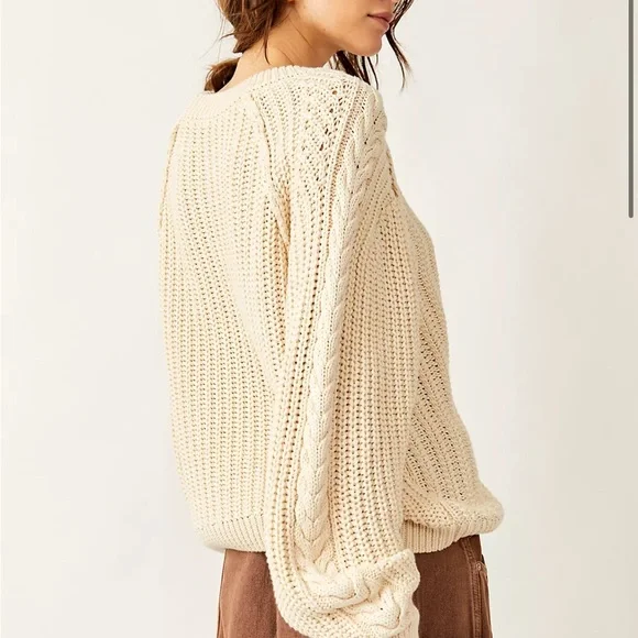 Free People Frankie Cable Sweater - Picture 8 of 10